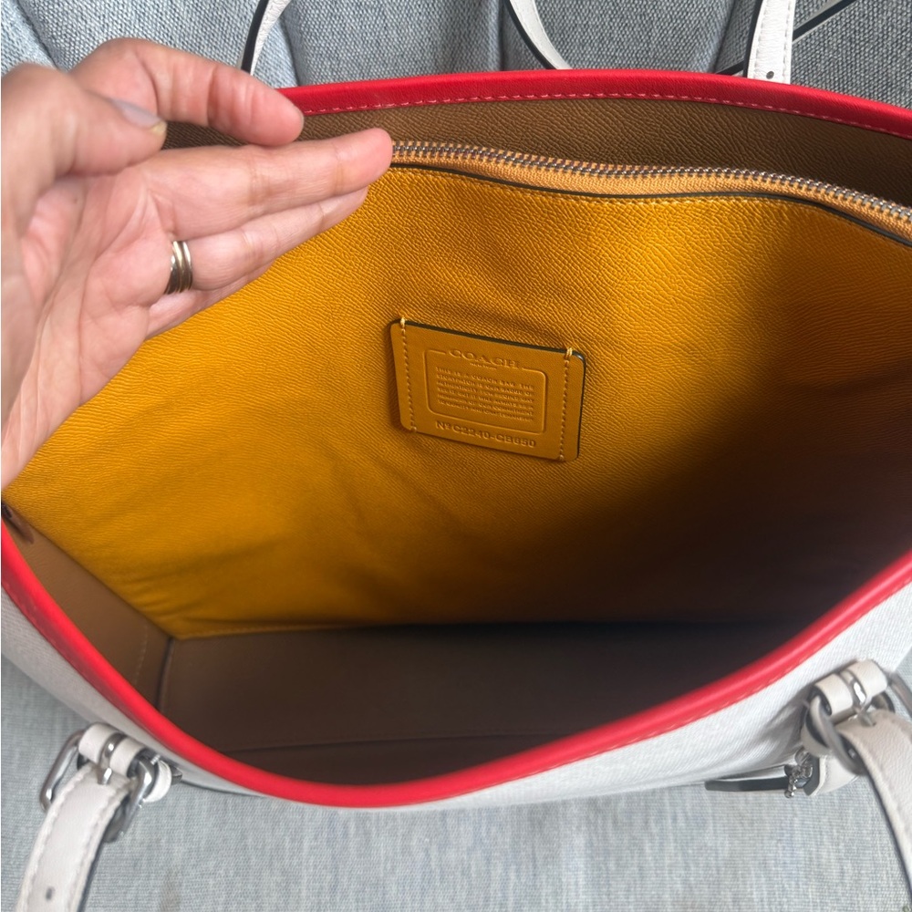 COACH mollie color block tote - Picture 5 of 7